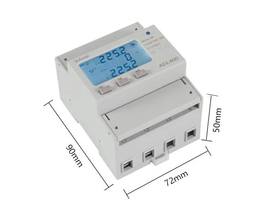 Din Rail Three Phase AC Power Meter