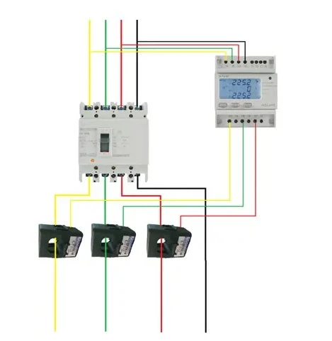 Din Rail Three Phase AC Power Meter